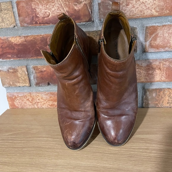 Lucky Brand brown leather ankle boots - Picture 2 of 6
